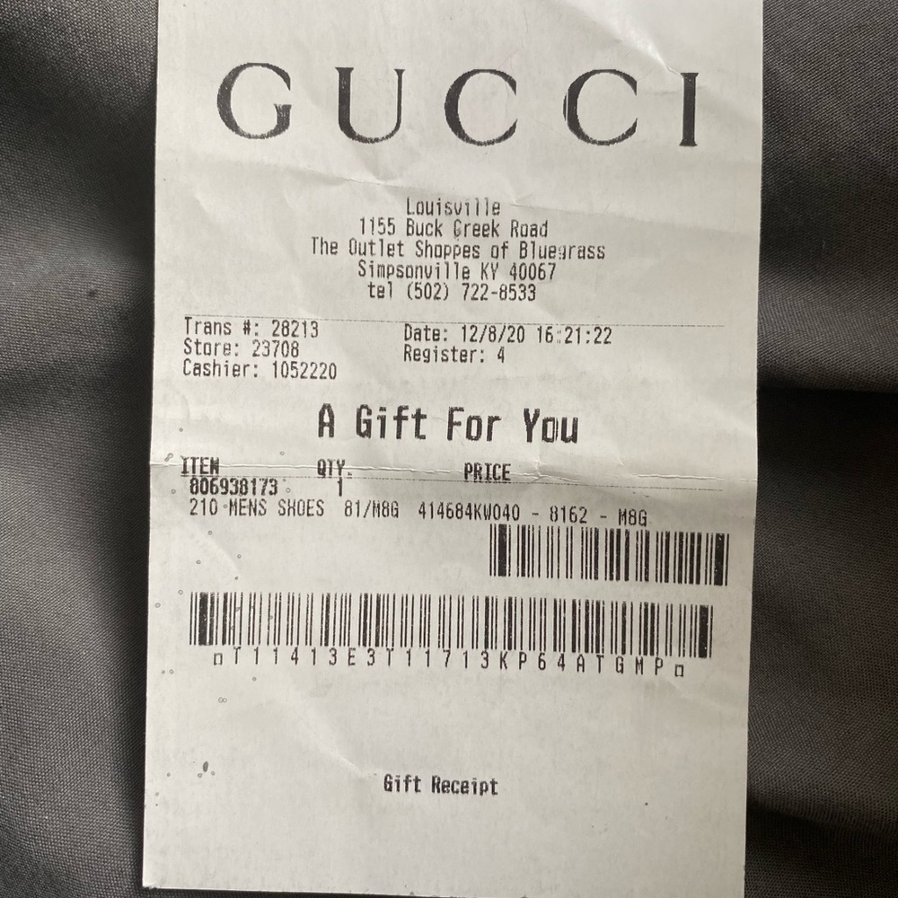 Men’s Gucci Bambi sneakers sz 9